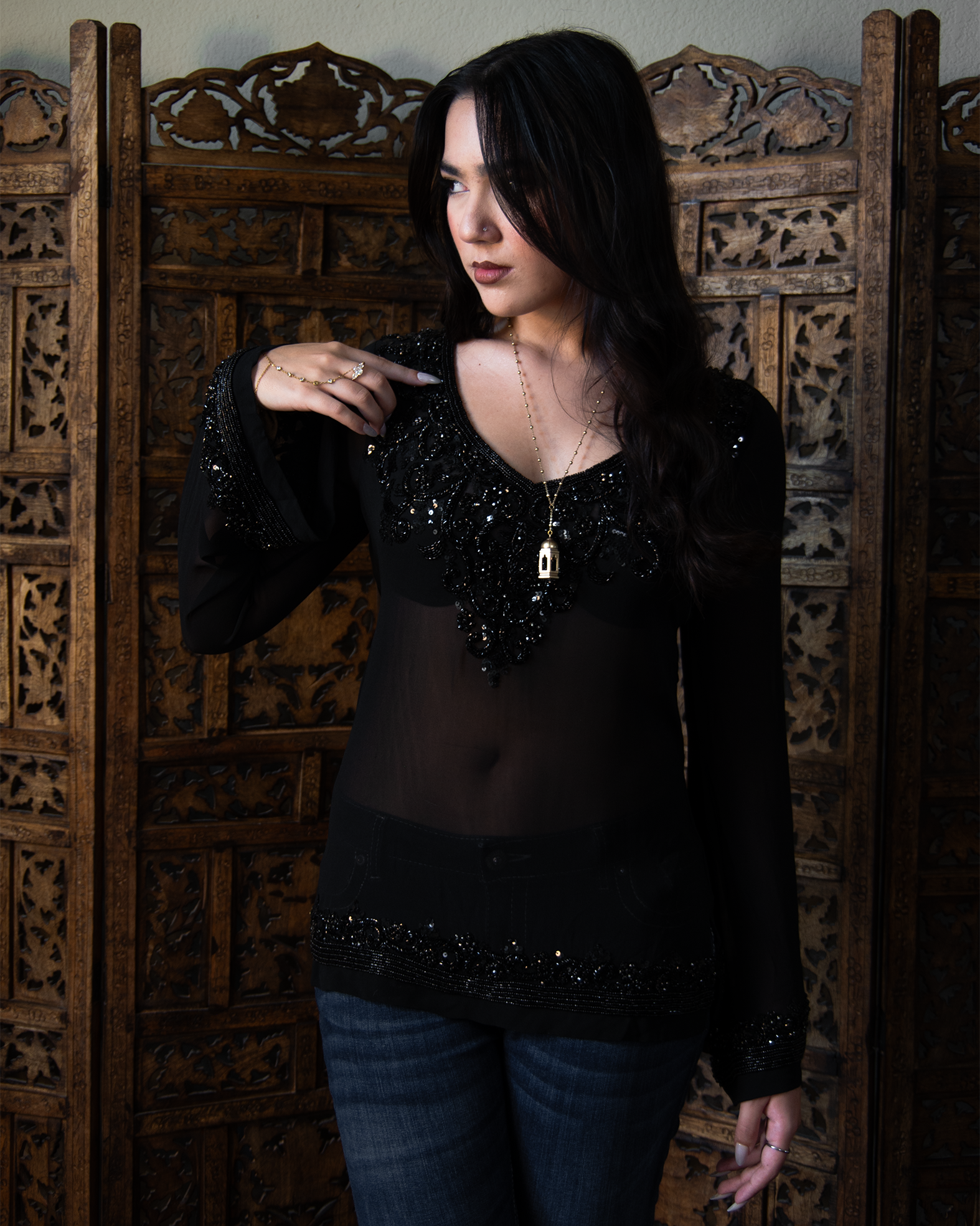 CHUMKI HAND BEADED KURTI