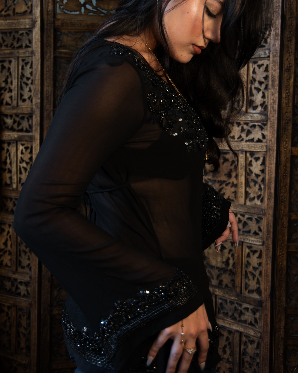 CHUMKI HAND BEADED KURTI