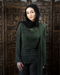 SUNDUS TOP AND SCARF SET / DEEP GREEN